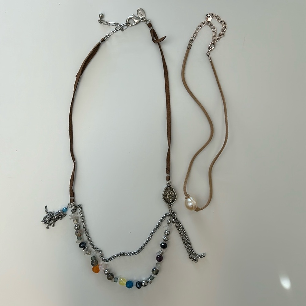 Set of Leather Necklaces